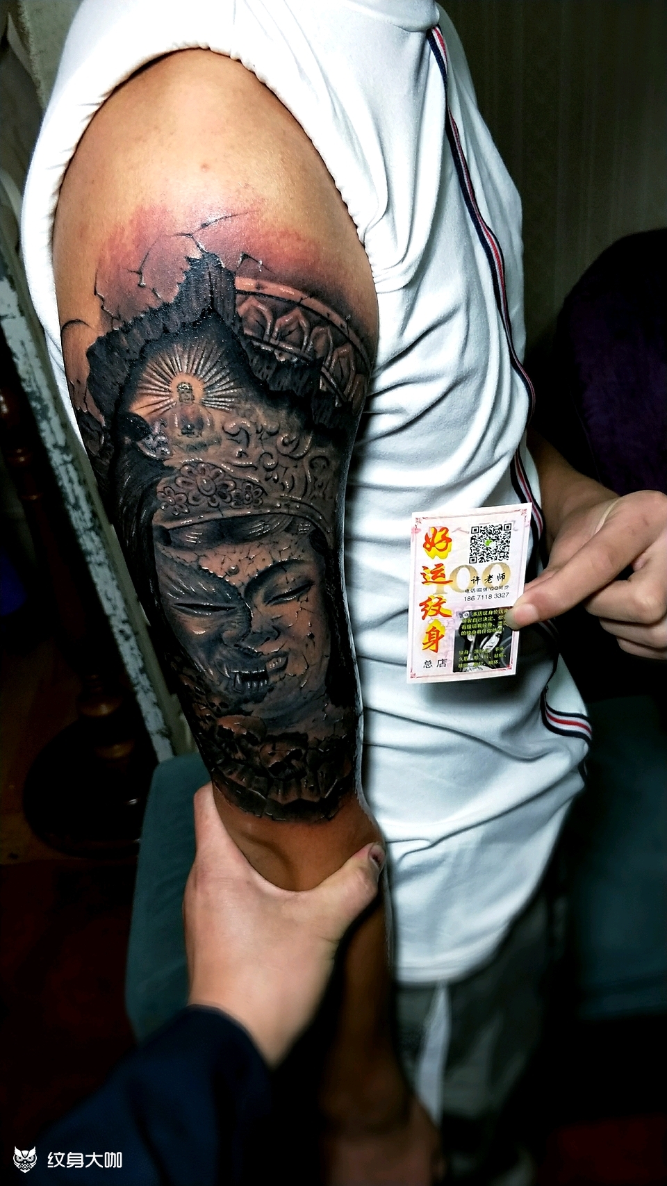 石雕一念之间_纹身图案手稿图片_许生的纹身作品集