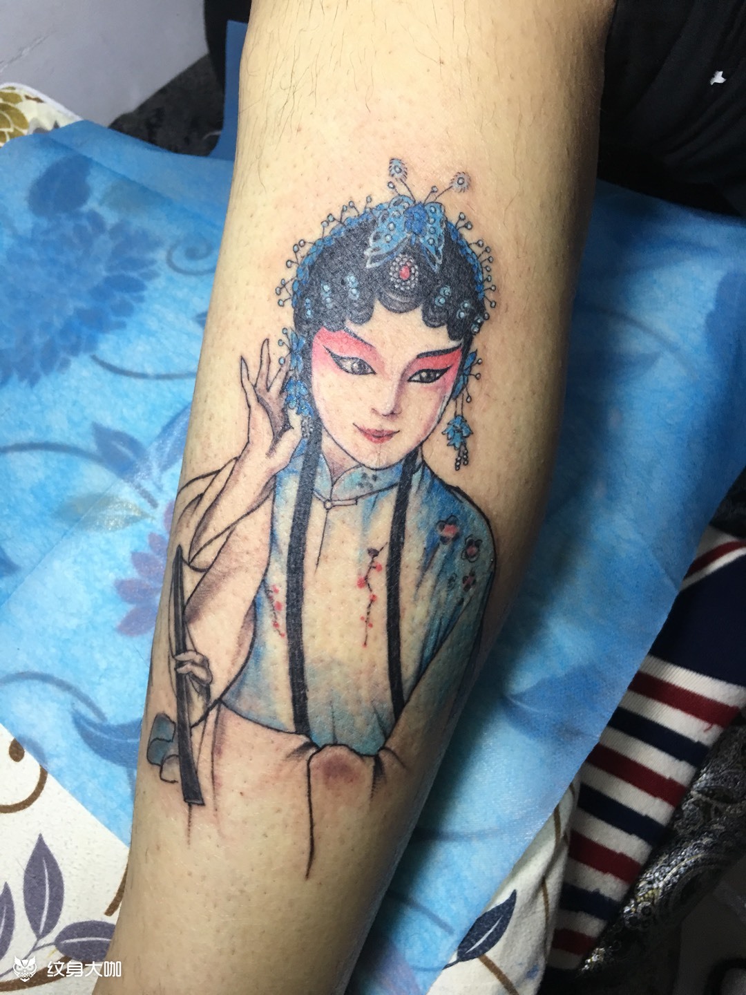 青衣_纹身图案手稿图片_红尘的纹身作品集