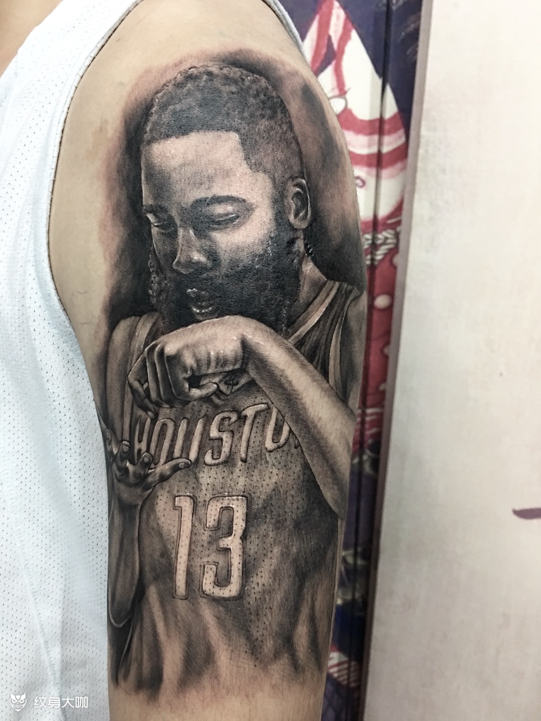 哈登_纹身图案手稿图片_刘传的纹身作品集