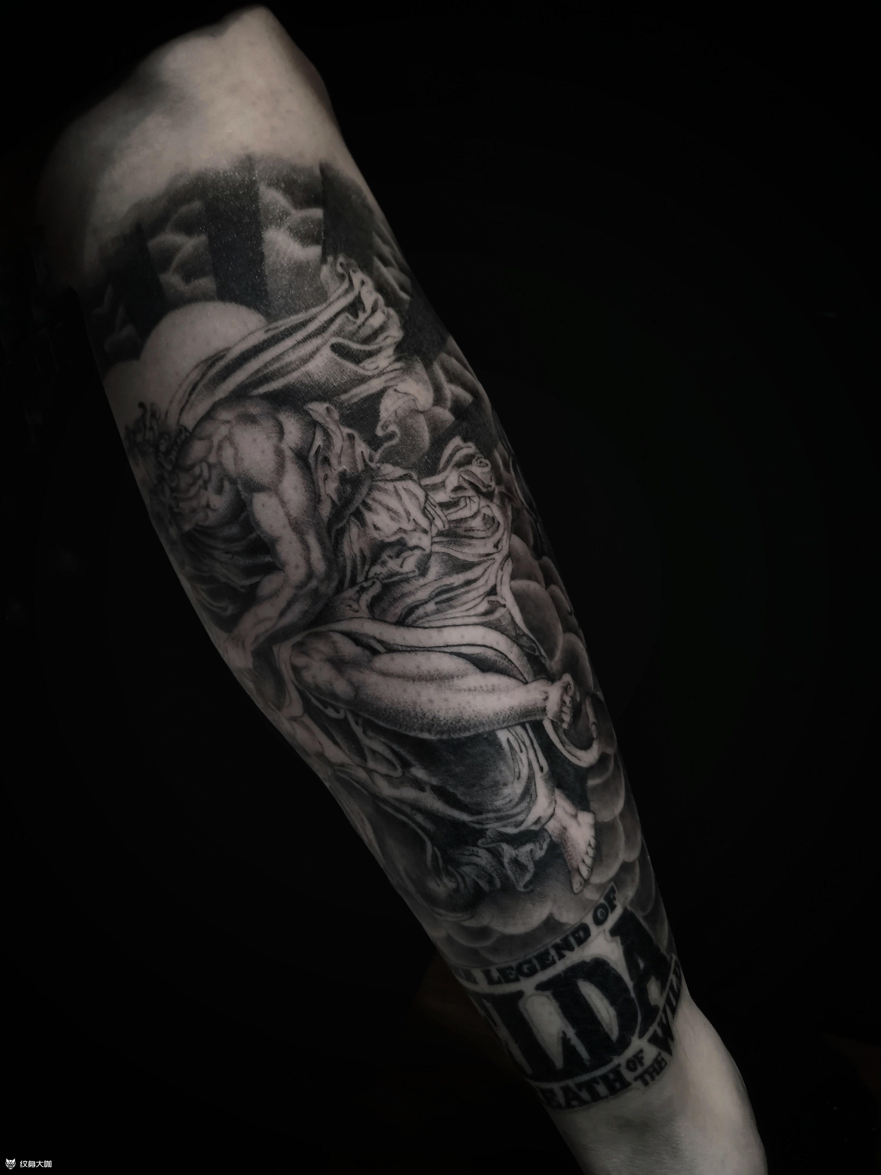 神像部分_纹身图案手稿图片_tal拓的纹身作品集