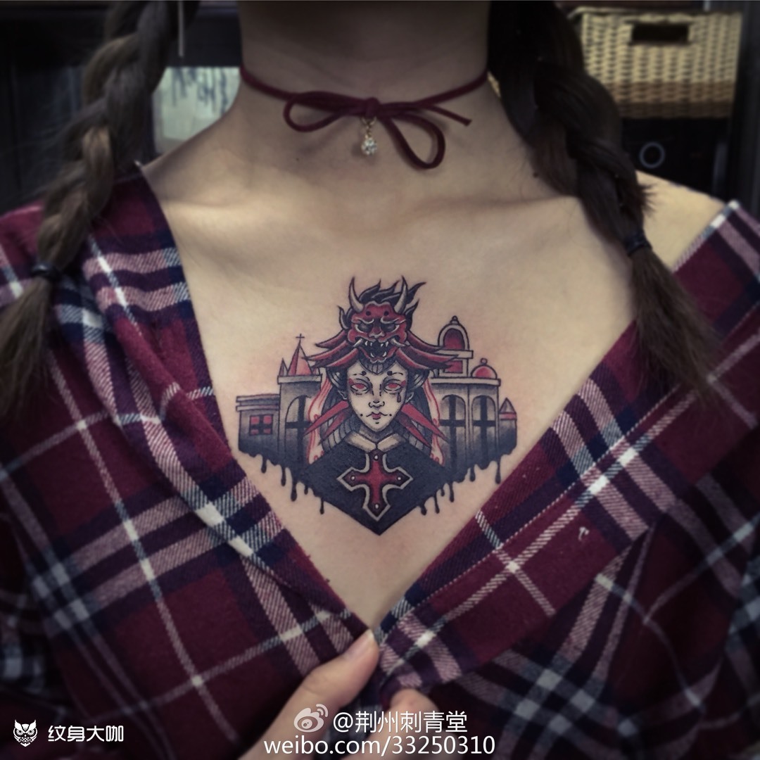 鬼新娘_纹身图案手稿图片_宋光磊的纹身作品集