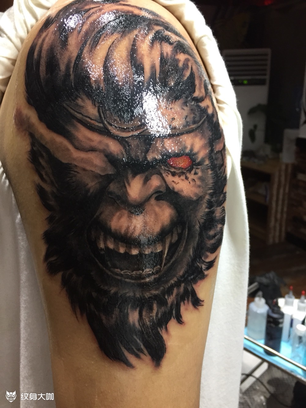 魔猴_纹身图案手稿图片_黑子的纹身作品集