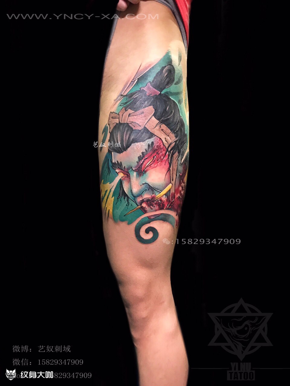 你还没花[坏笑][坏笑]_纹身图案手稿图片_和尚的纹身作品集