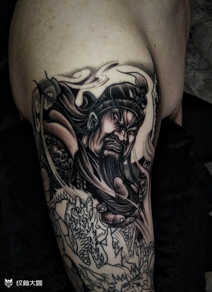 关二爷_纹身图案手稿图片_鹤刺的纹身作品集