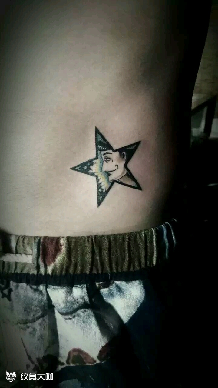 五角星_纹身图案手稿图片_灵龙的纹身作品集