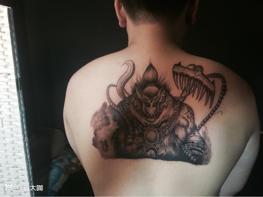 八戒_纹身图案手稿图片_扎男的纹身作品集