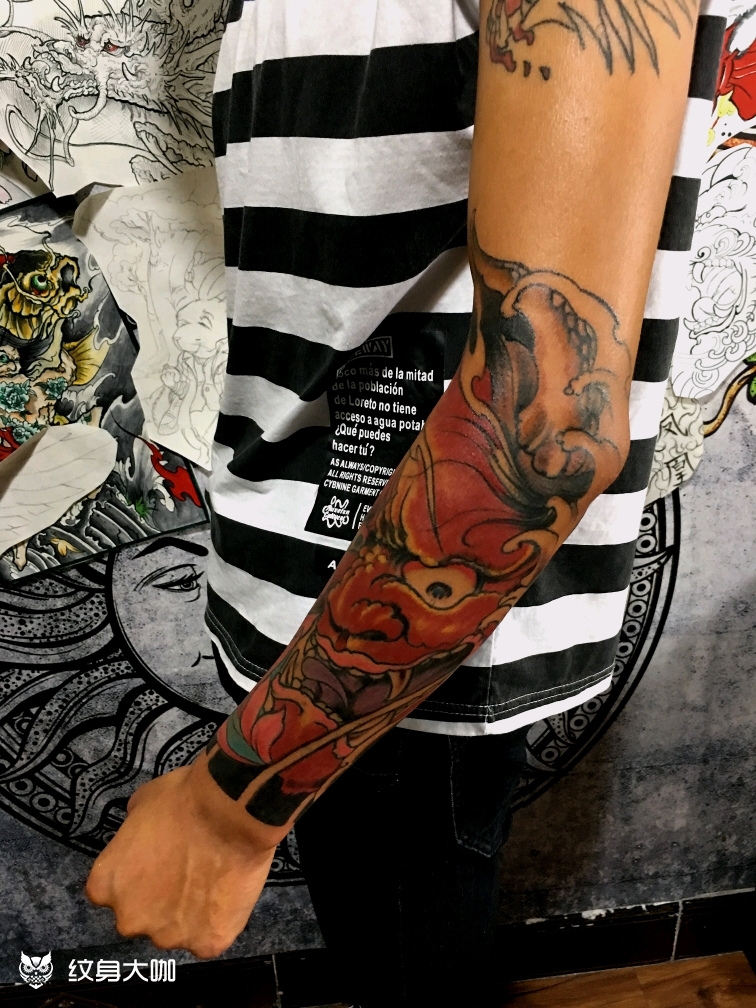 小臂般若上色完成