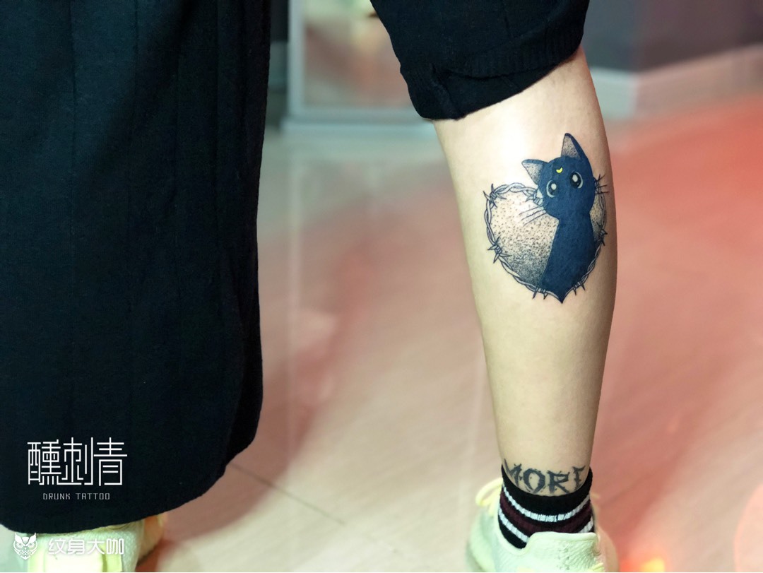 露娜_纹身图案手稿图片_黑胖的纹身作品集