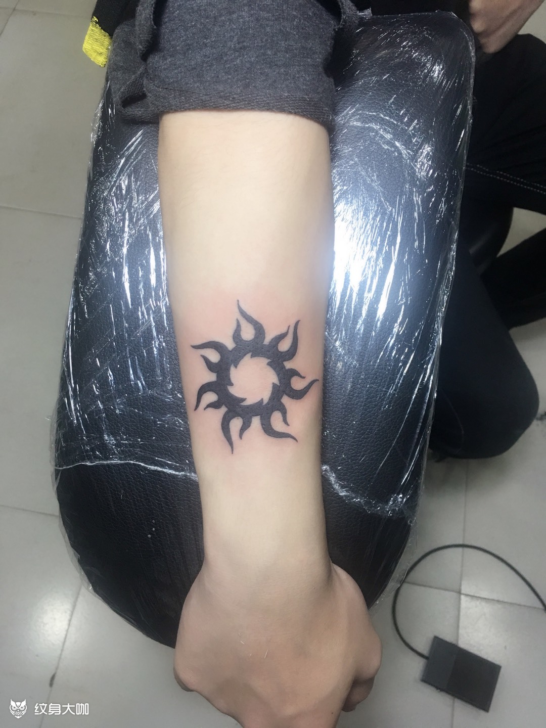 太阳图腾_纹身图案手稿图片_针艺的纹身作品集