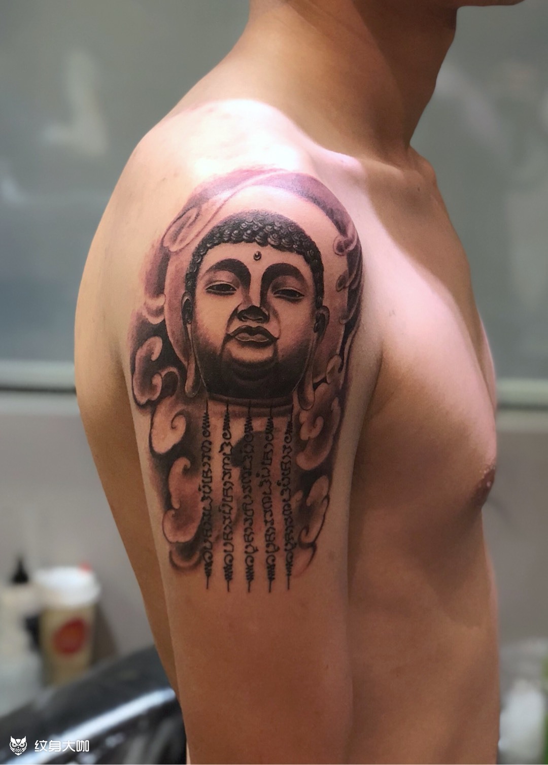 大日如来_纹身图案手稿图片_张良的纹身作品集