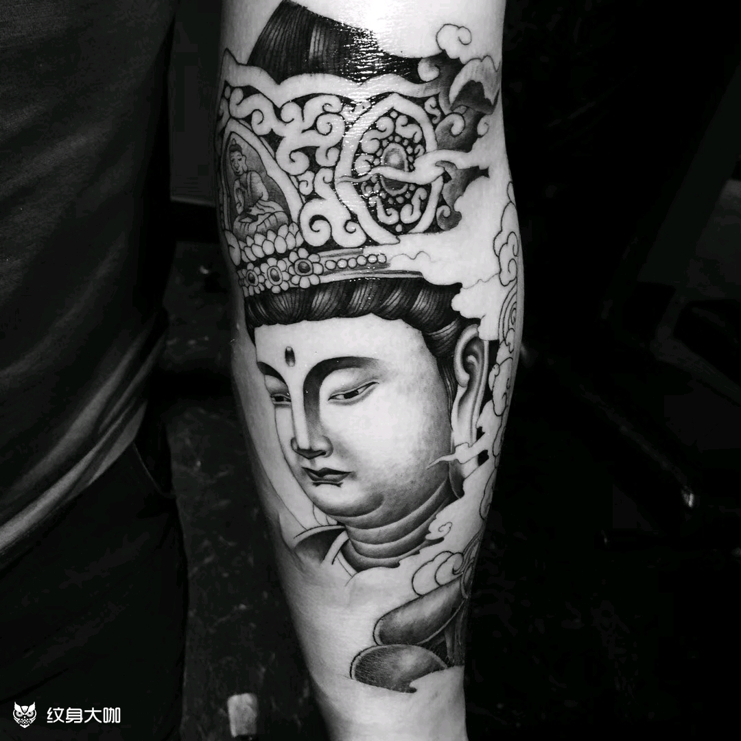 观音_纹身图案手稿图片_涛的纹身作品集
