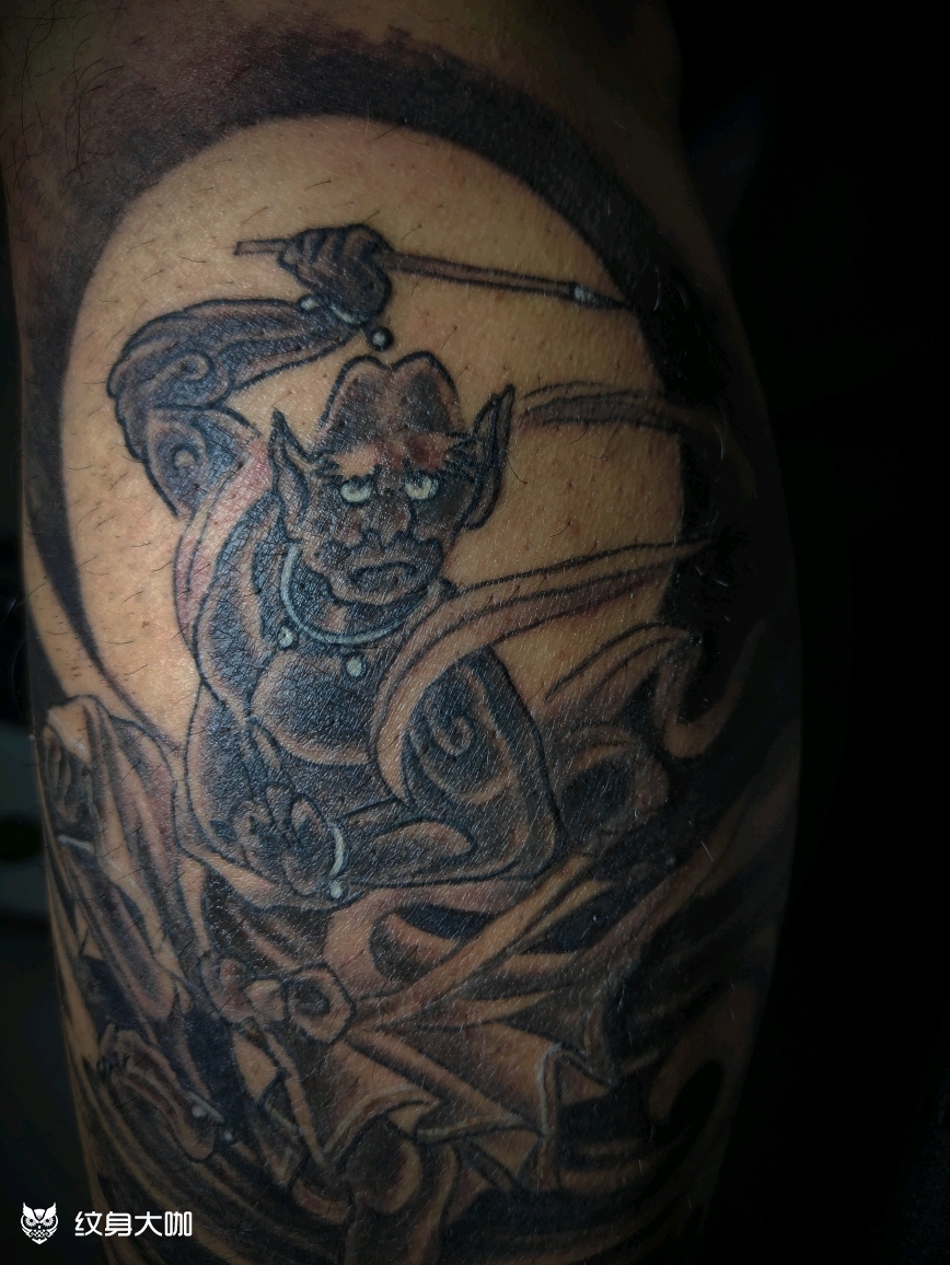 魁星点斗_纹身图案手稿图片_云中雕龙的纹身作品集