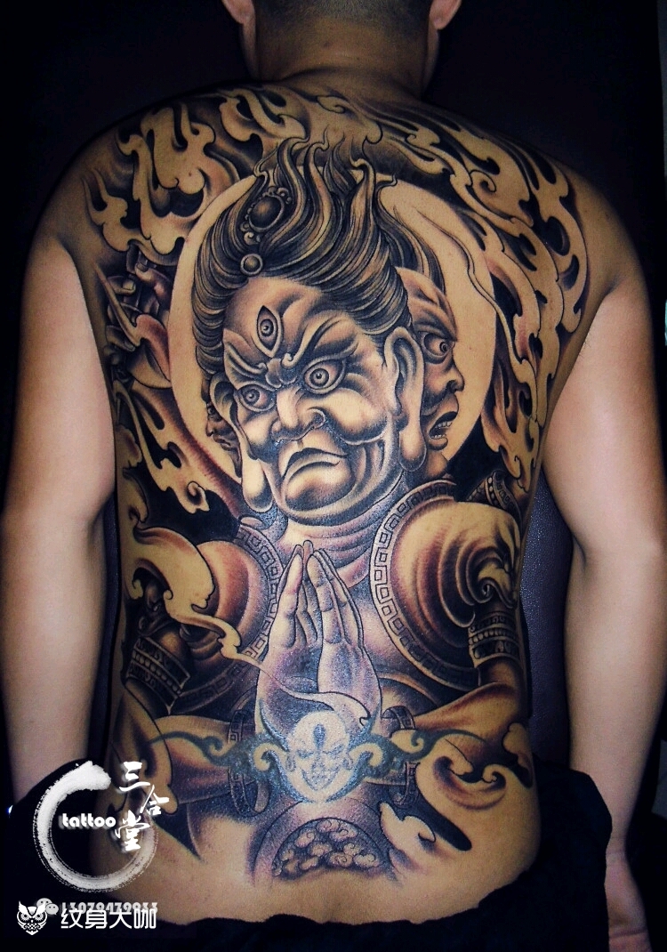 大黑天_纹身图案手稿图片_宗凯的纹身作品集