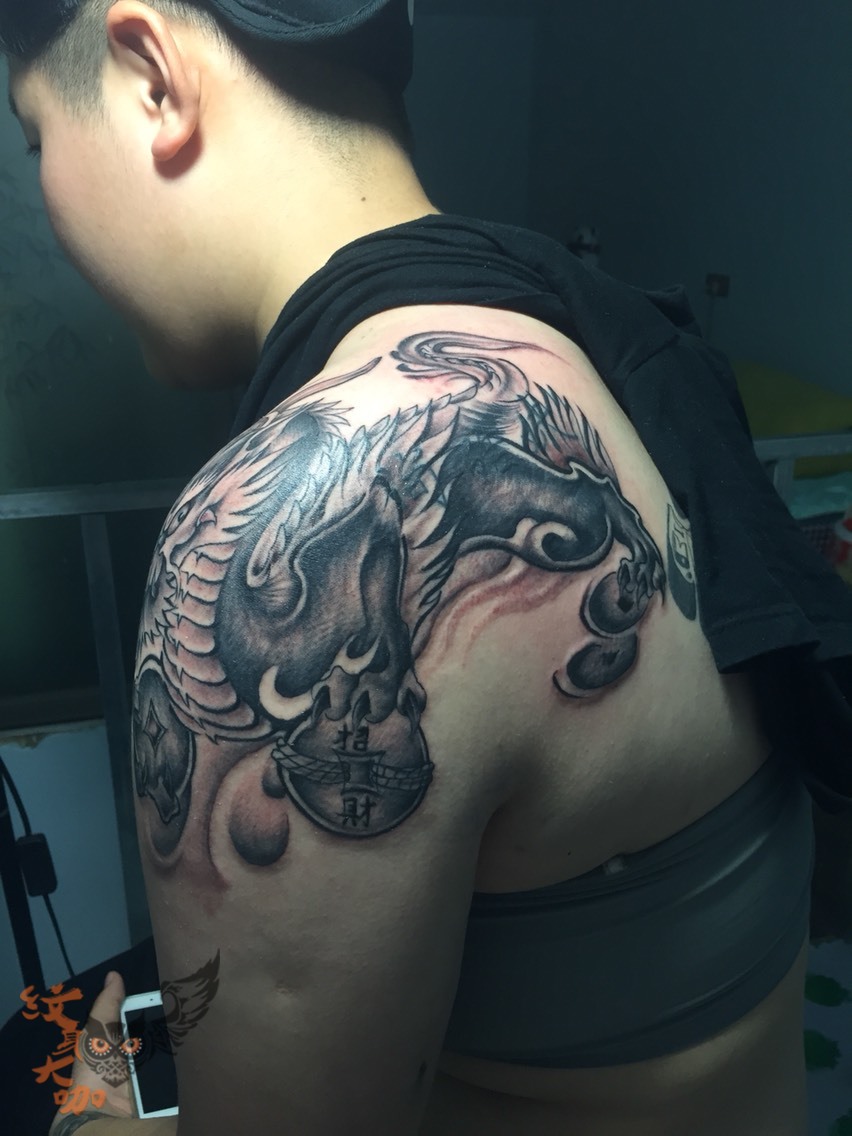 遮盖_纹身图案手稿图片_王龙的纹身作品集