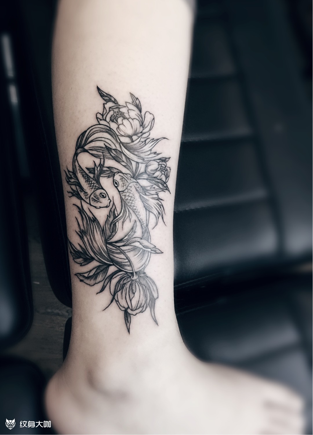 双鱼座_纹身图案手稿图片_牛晋北的纹身作品集