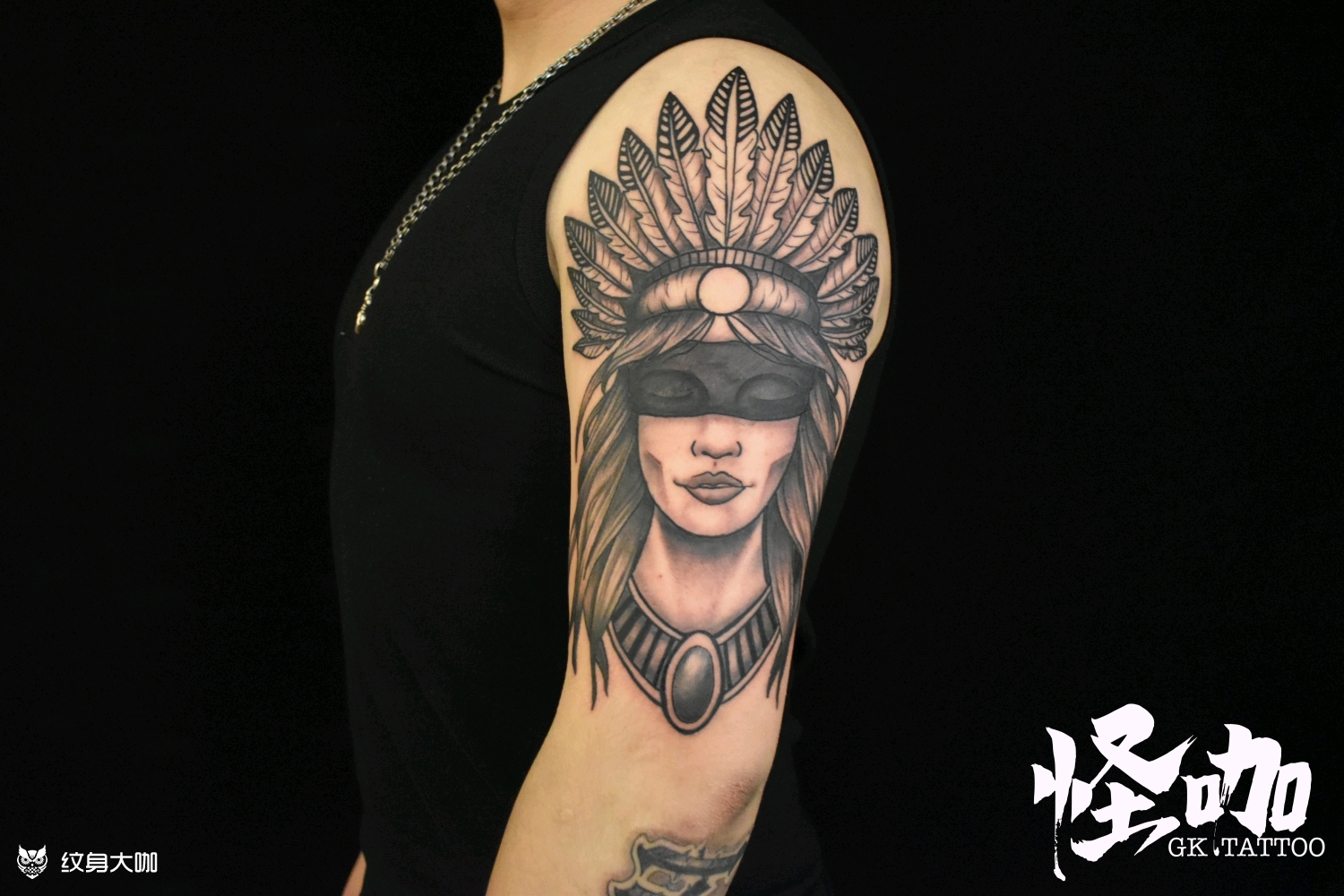 印第安_纹身图案手稿图片_蛙蛙的纹身作品集