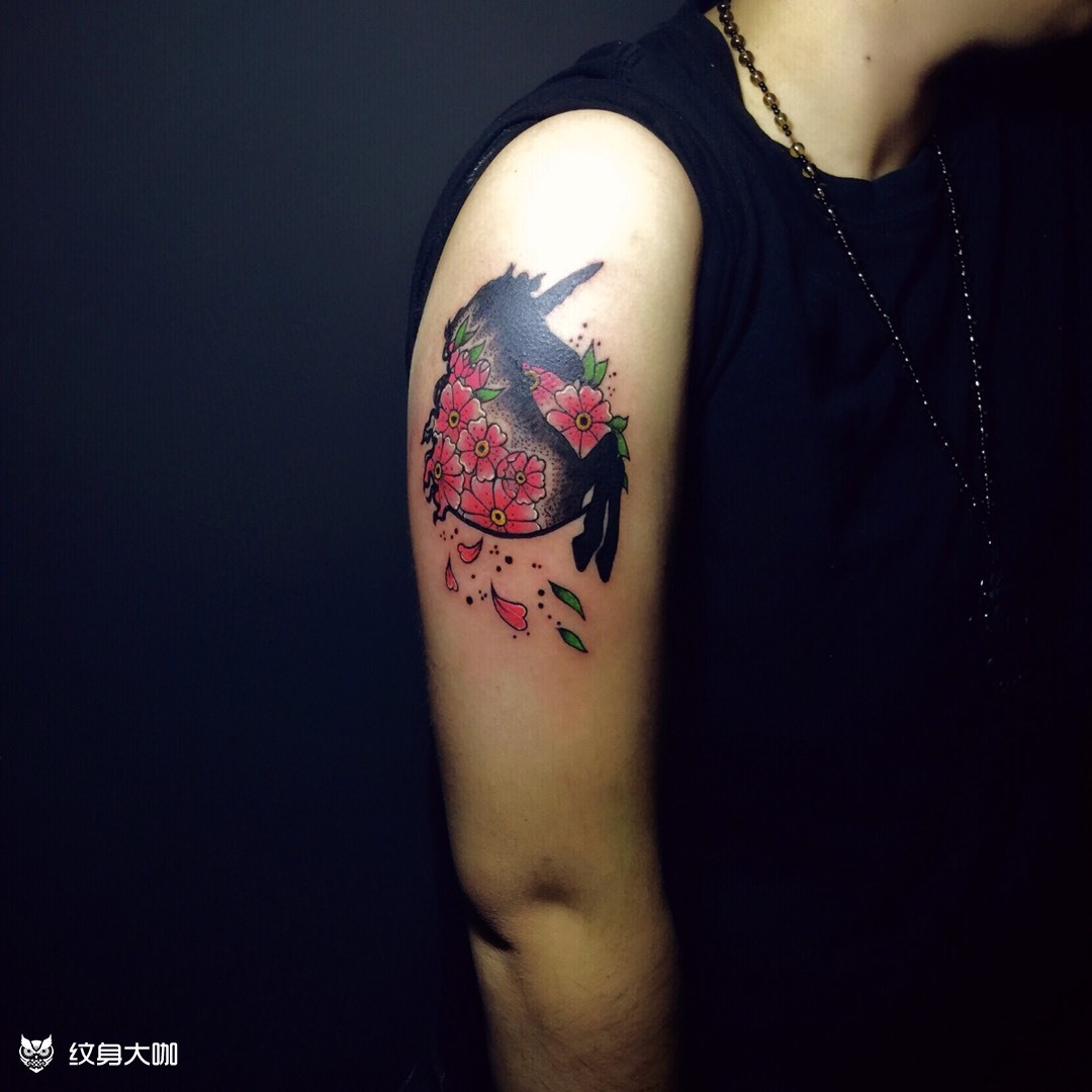 马儿_纹身图案手稿图片_hey的纹身作品集