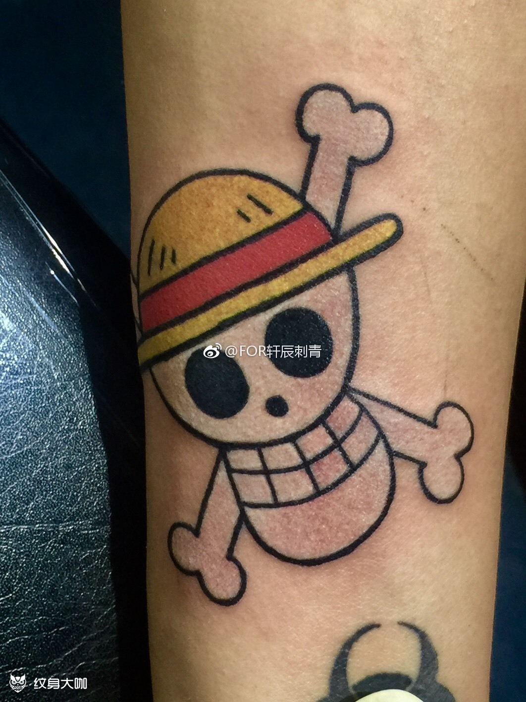 草帽海贼团_纹身图案手稿图片_刘响的纹身作品集