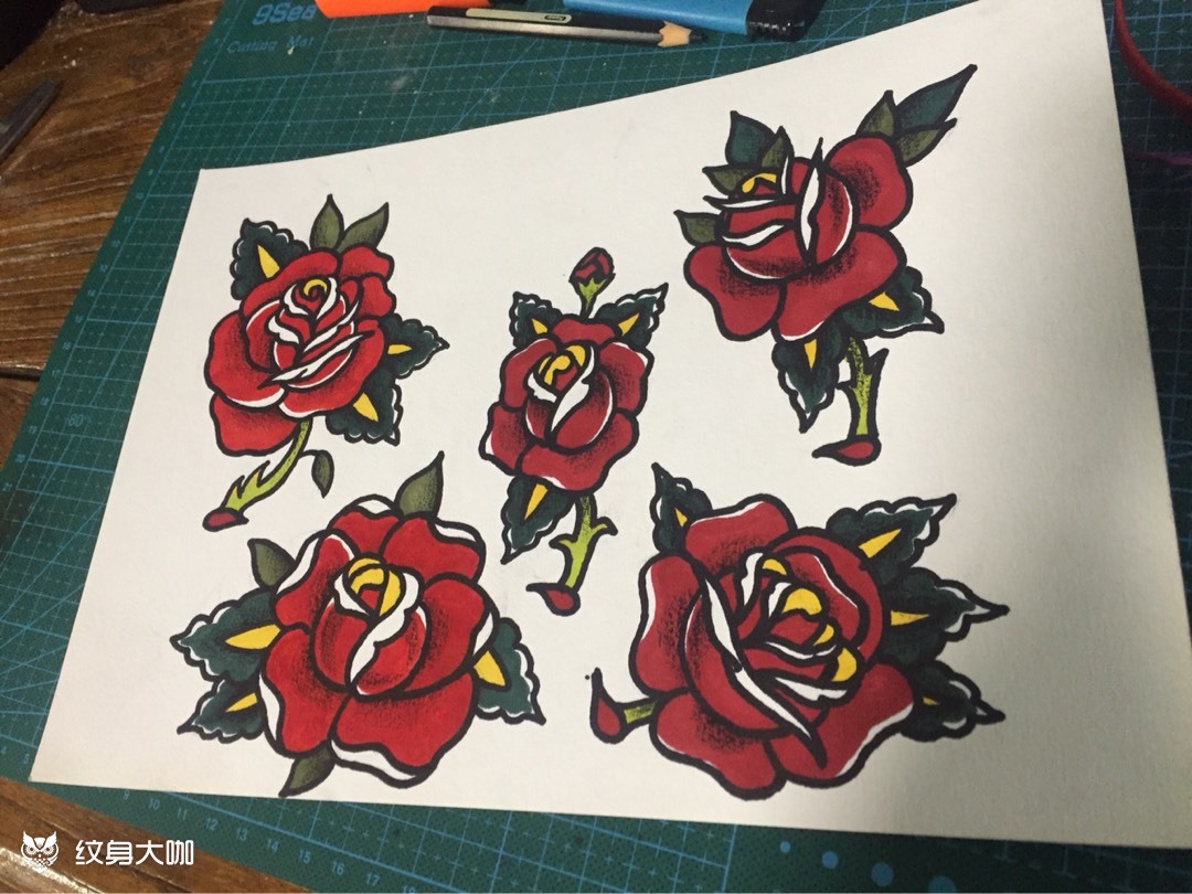 oldschool玫瑰手稿