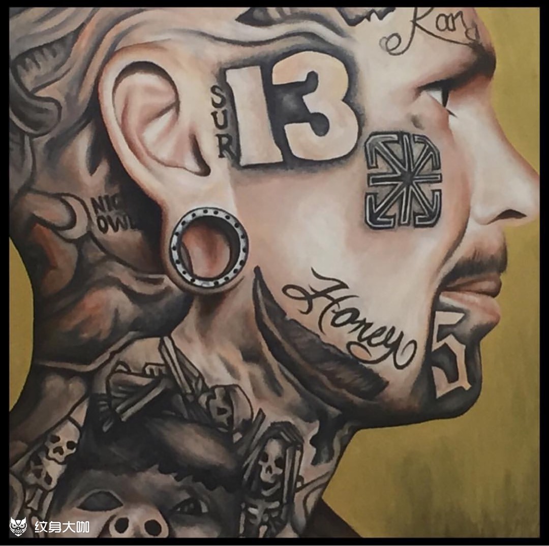 这个很西海岸_纹身图案手稿图片_mr.垚的纹身作品集