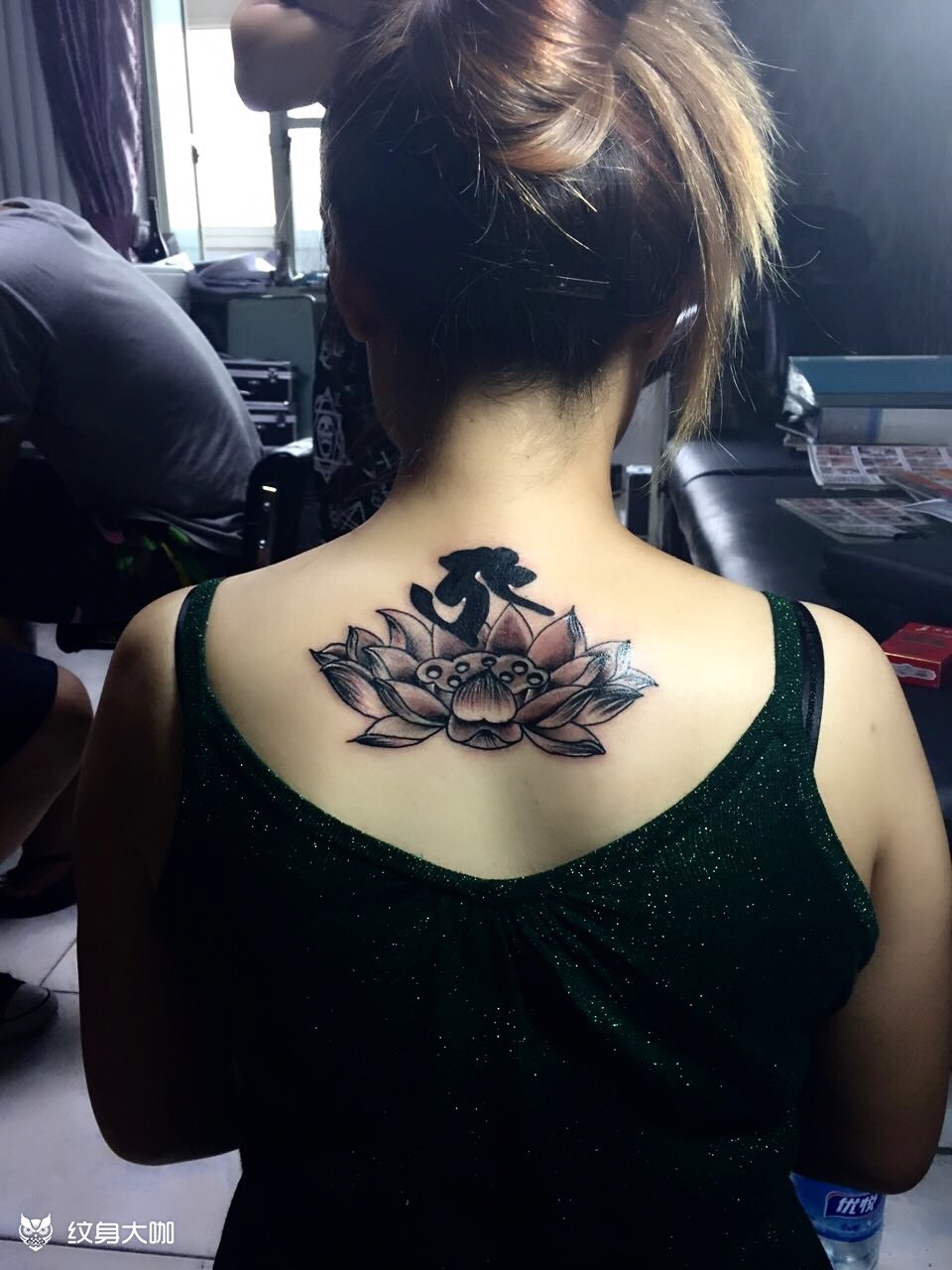 莲花_纹身图案手稿图片_孙博的纹身作品集