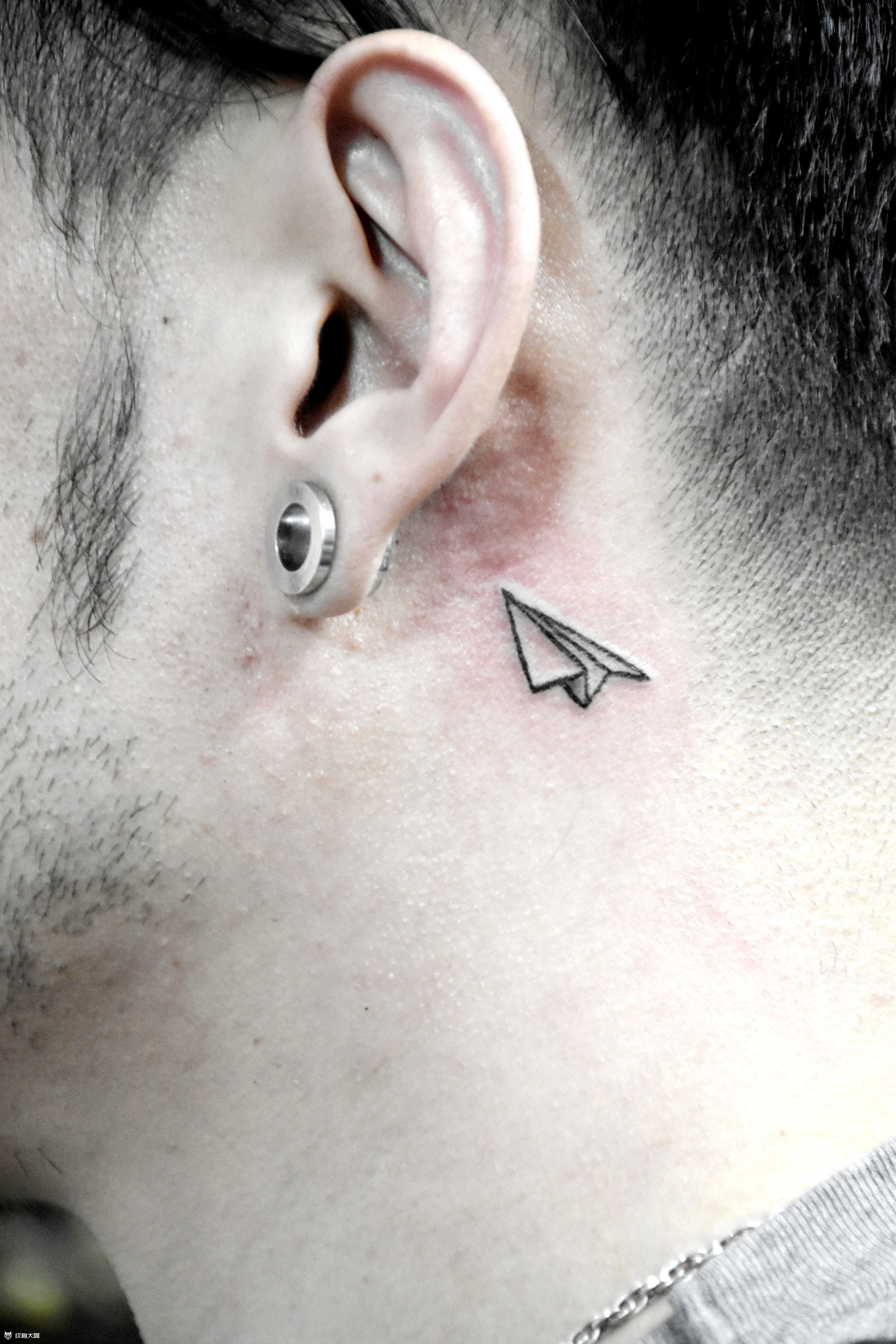 纸飞机_纹身图案手稿图片_old liu 的纹身作品集