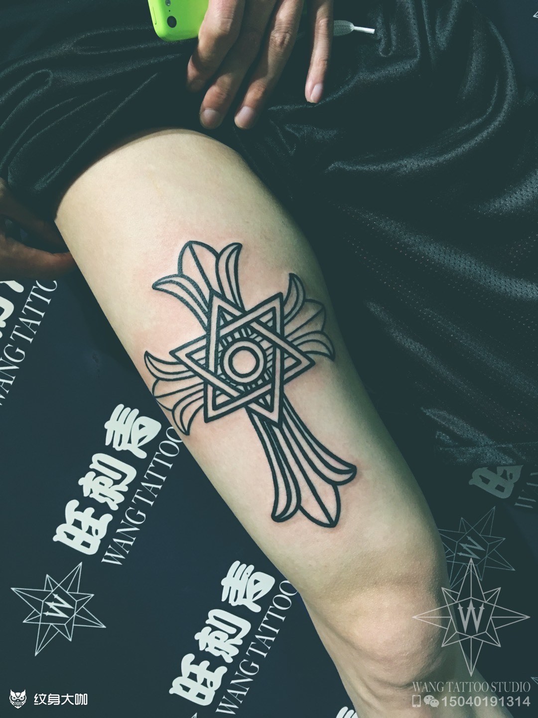 克罗心十字架79_纹身图案手稿图片_刘兴旺的纹身作品集