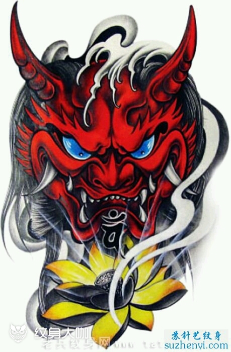 半臂般若_纹身图案手稿图片_张云鹏的纹身作品集