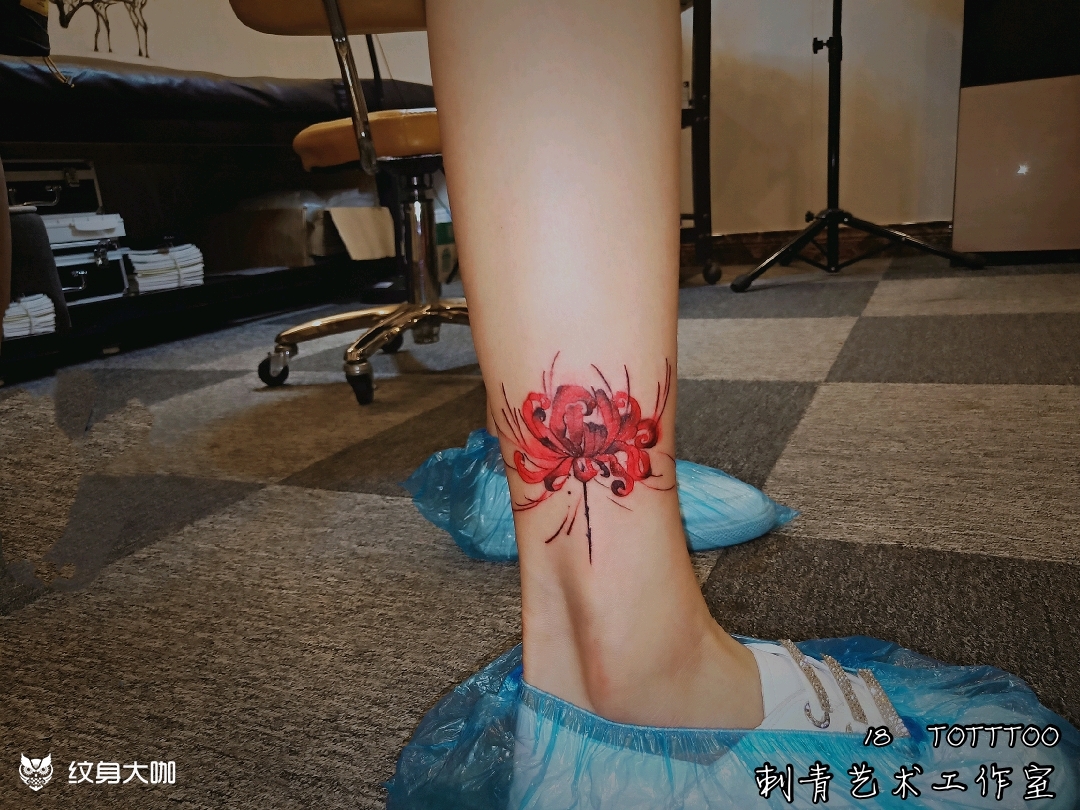 彼岸花_纹身图案手稿图片_蜜糖 .的纹身作品集