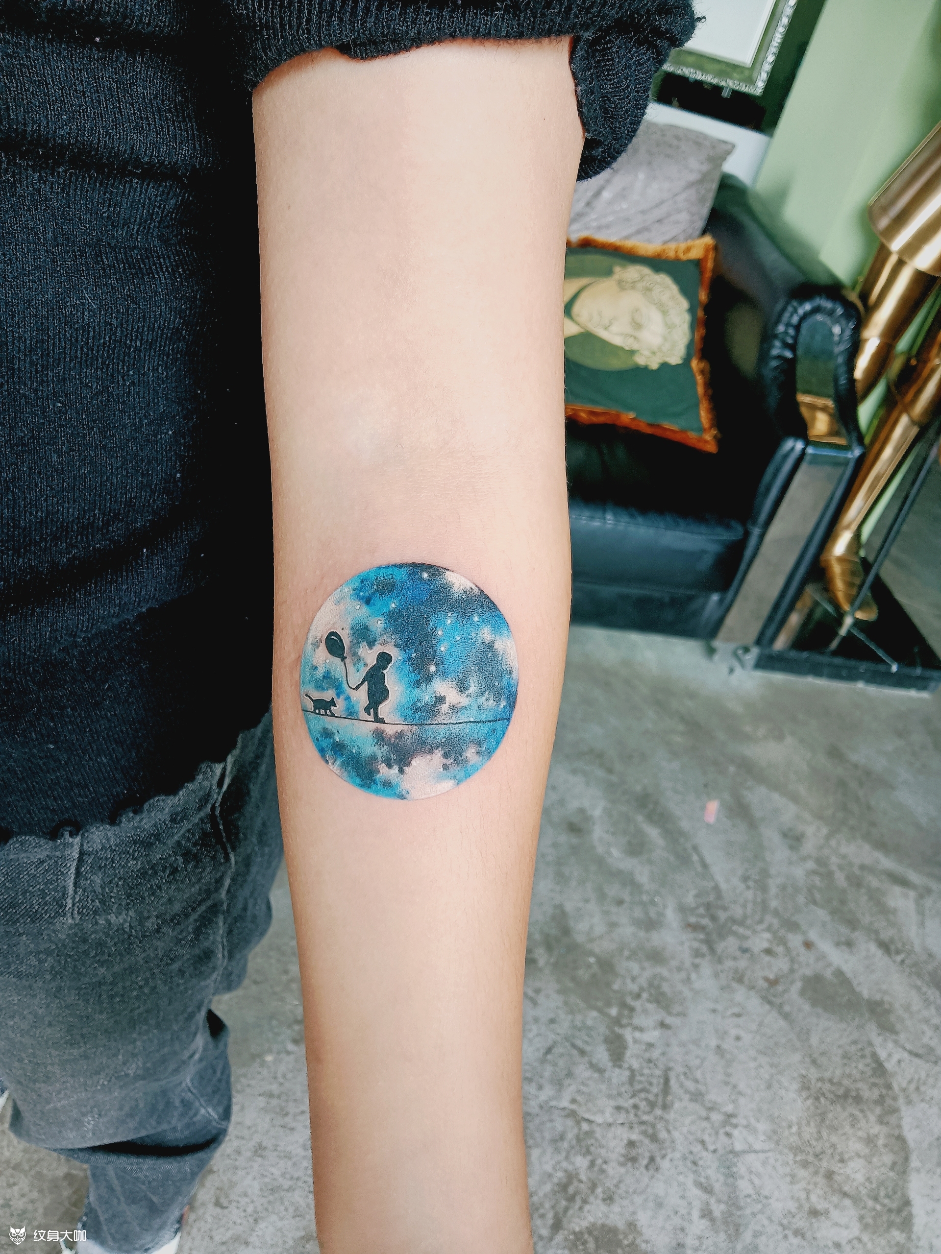 星空_纹身图案手稿图片_樊利君的纹身作品集