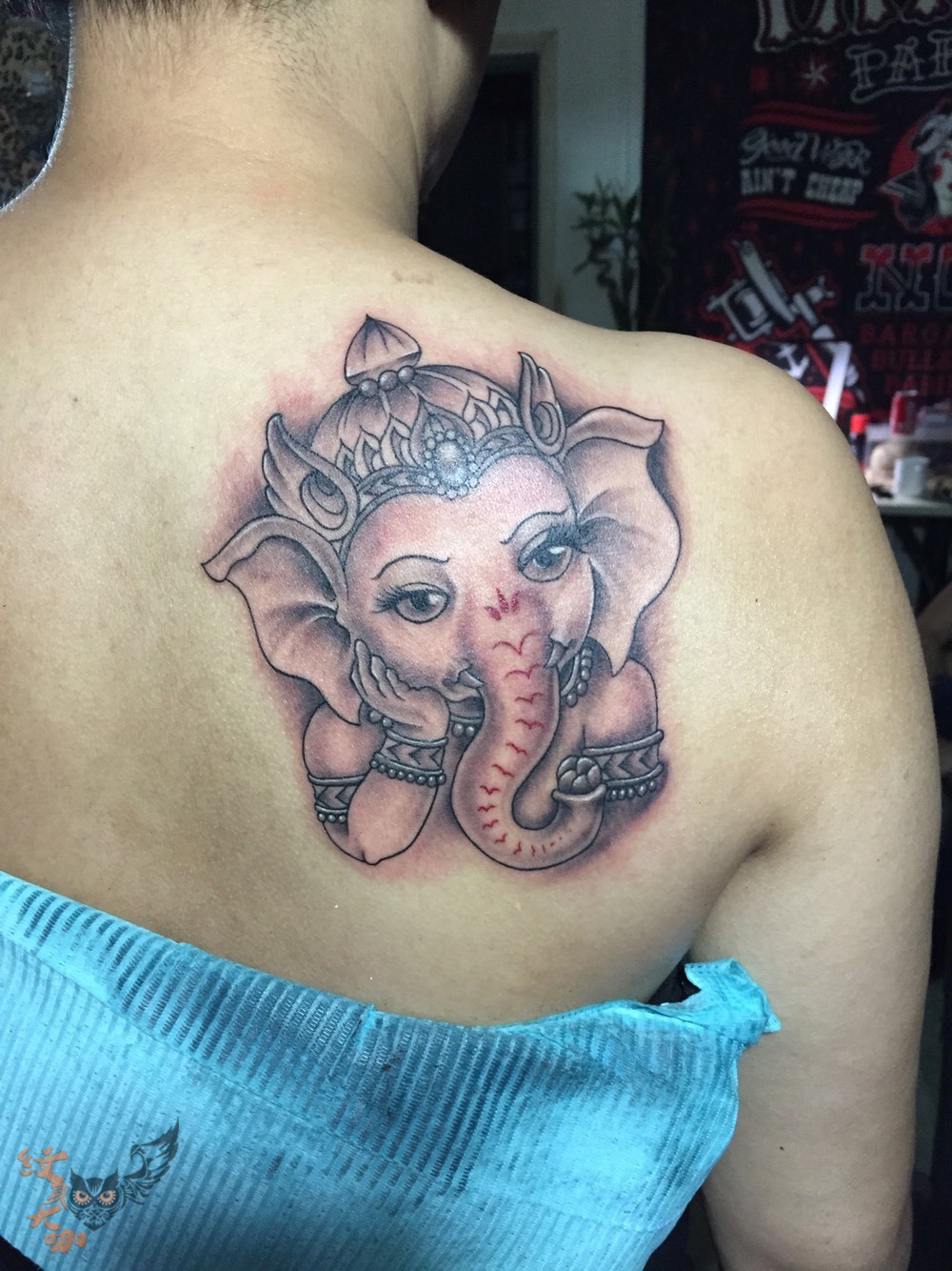 象神_纹身图案手稿图片_博格丹的纹身作品集