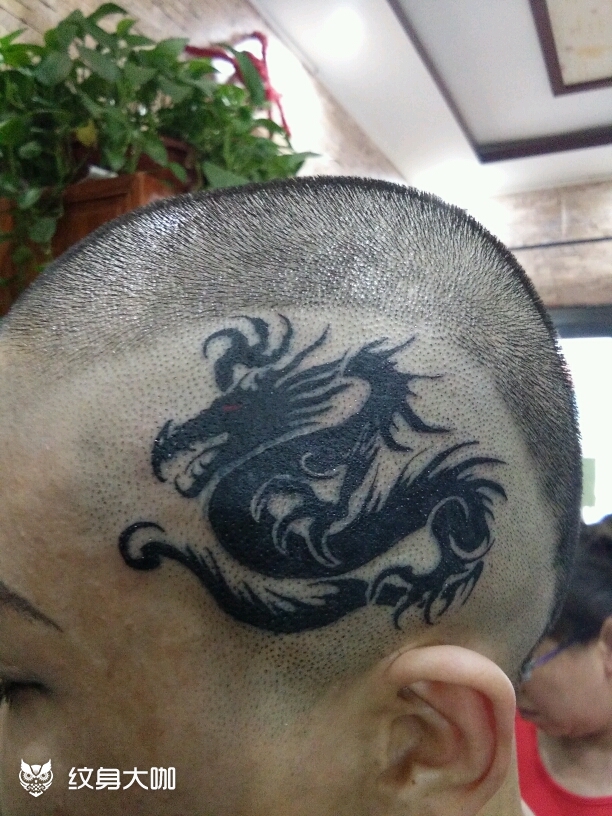 图腾龙_纹身图案手稿图片_程师傅纹艺堂孟师傅的纹身作品集