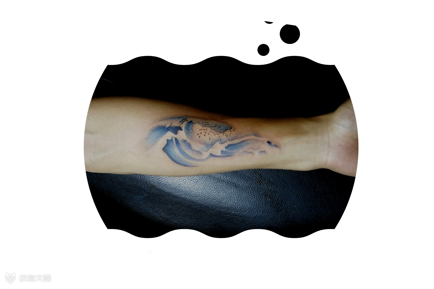 海浪_纹身图案手稿图片_宋某的纹身作品集