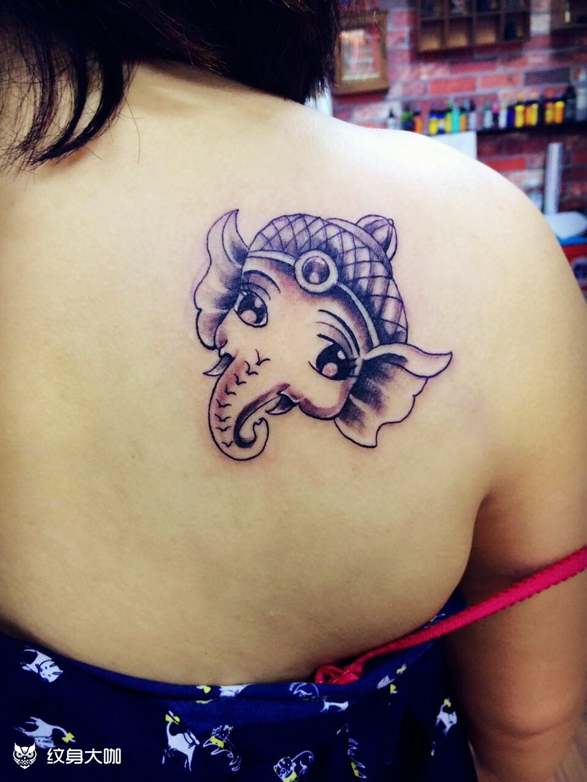 9899迷你小象_纹身图案手稿图片_龙魂刺客的纹身作品集