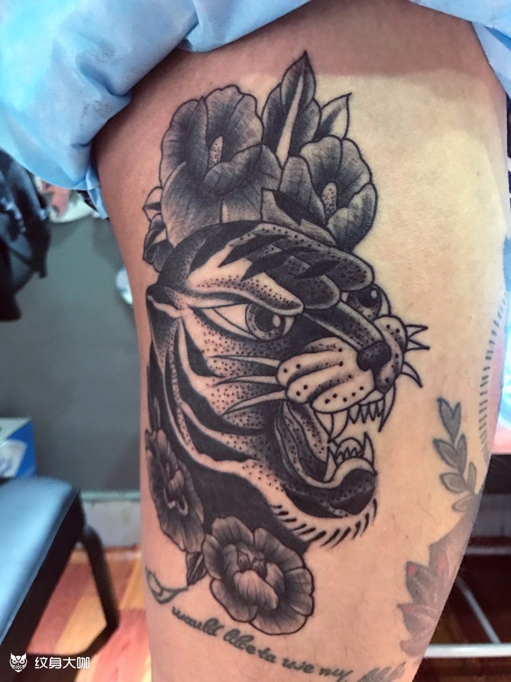 欧美 虎头_纹身图案手稿图片_雕瘾96刺青的纹身作品集