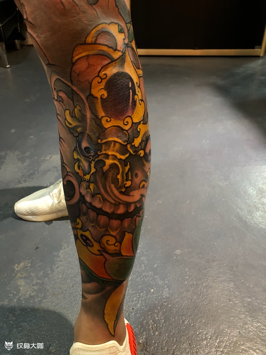 嘎巴拉小腿_纹身图案手稿图片_兔邦的纹身作品集