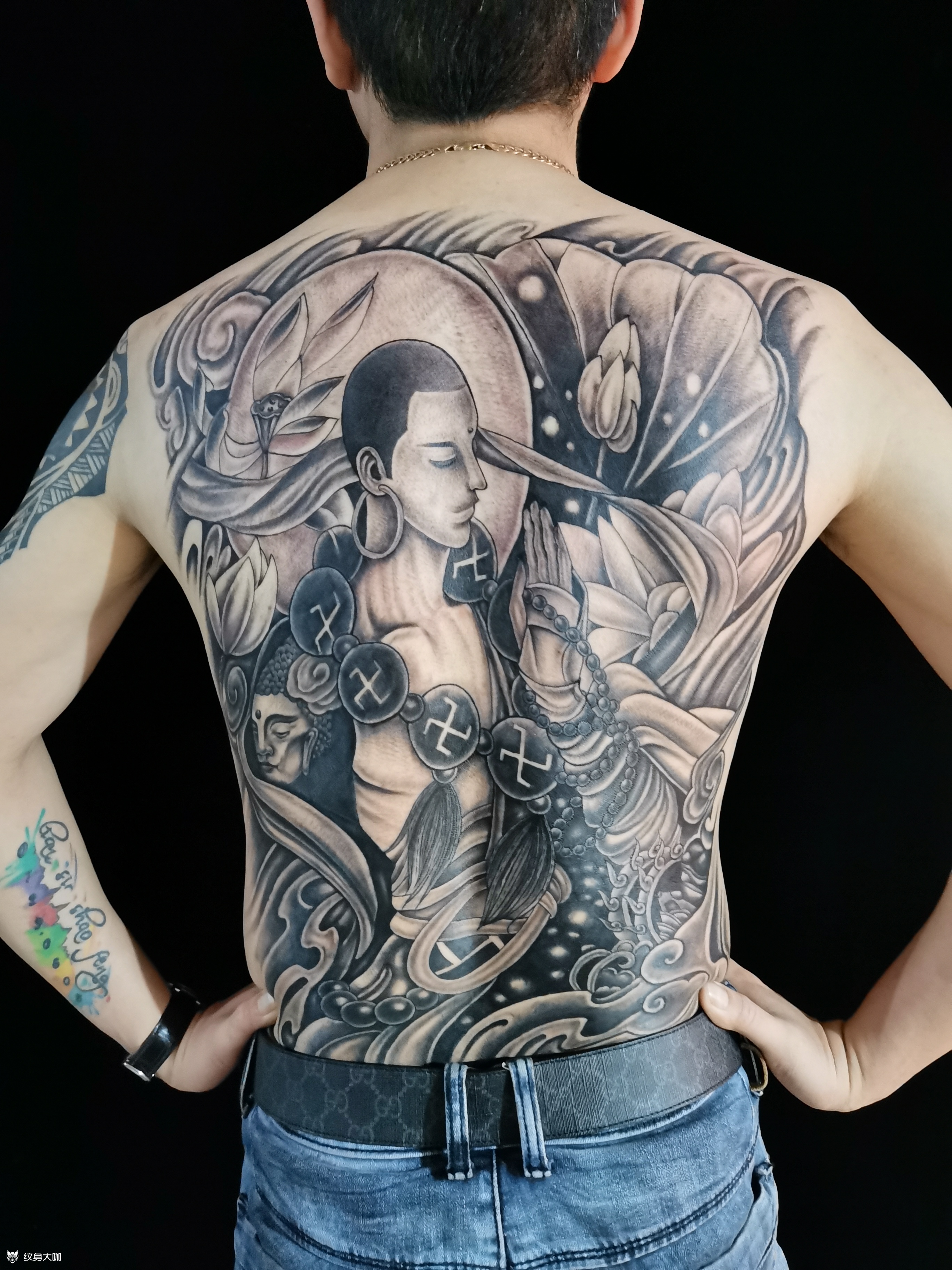 达摩祖师_纹身图案手稿图片_李世泽的纹身作品集