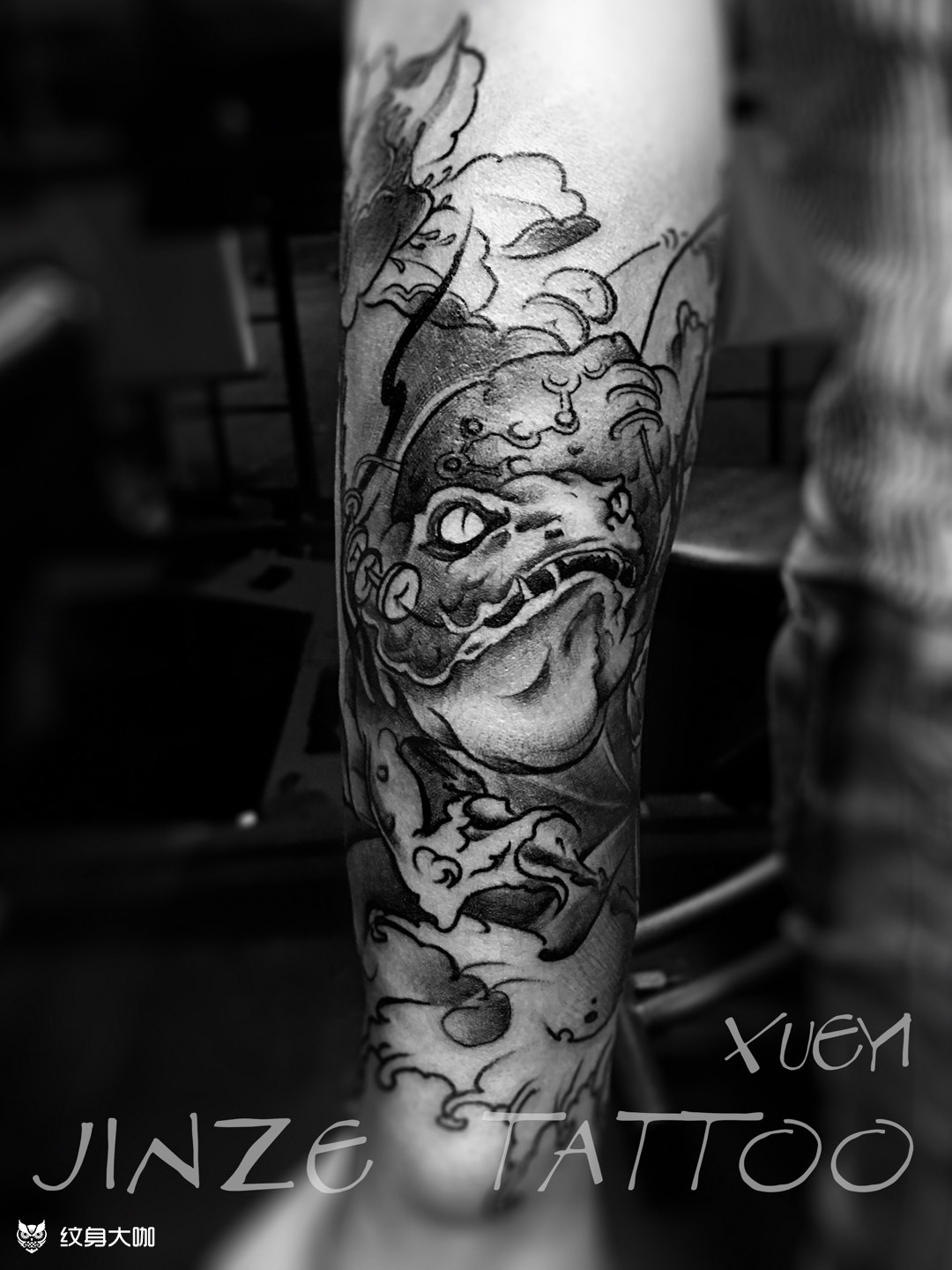 金蟾_纹身图案手稿图片_锦泽的纹身作品集