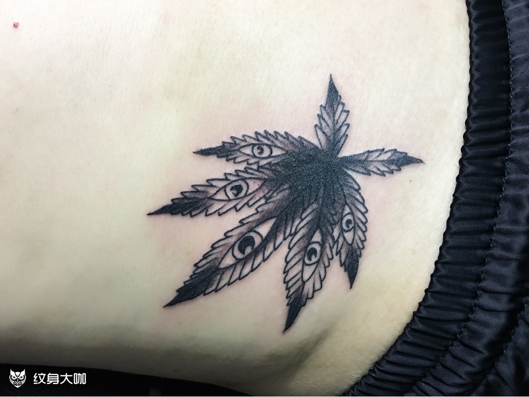 麻叶纹身._纹身图案手稿图片_道格tattoo的纹身作品集