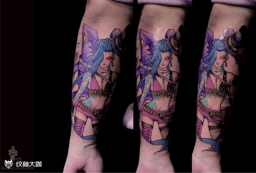 金克斯_纹身图案手稿图片_兔子92的纹身作品集