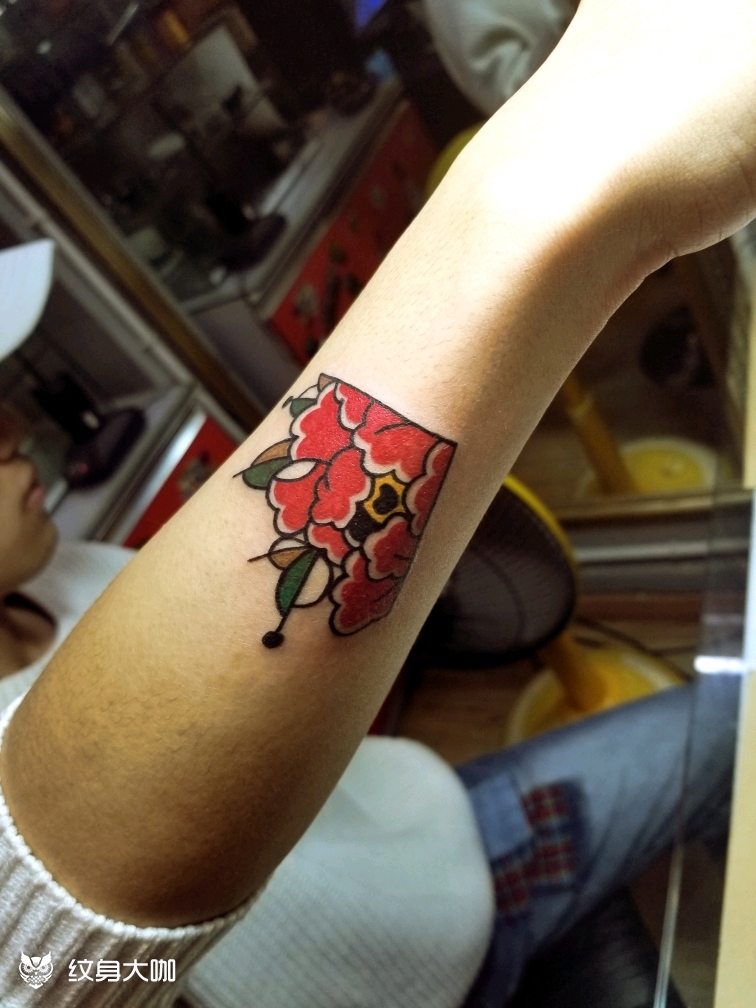 school小花_纹身图案手稿图片_mafia的纹身作品集