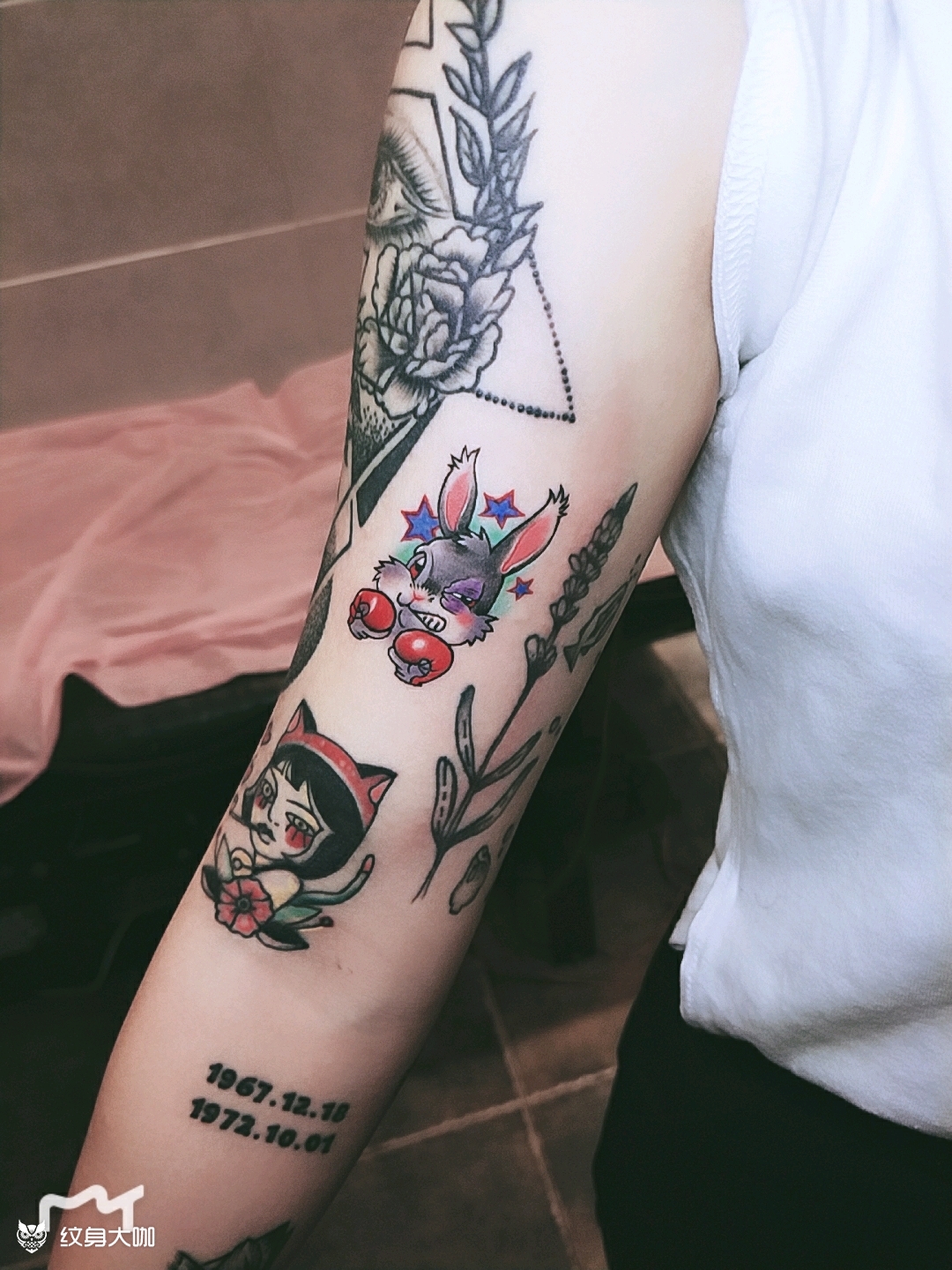 暴力兔_纹身图案手稿图片_吴政的纹身作品集