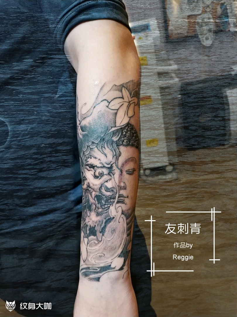 半魔半佛_纹身图案手稿图片_扎伊尔的纹身作品集