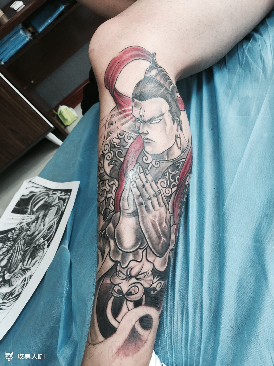 二郎神_纹身图案手稿图片_一卓哈哈哈的纹身作品集