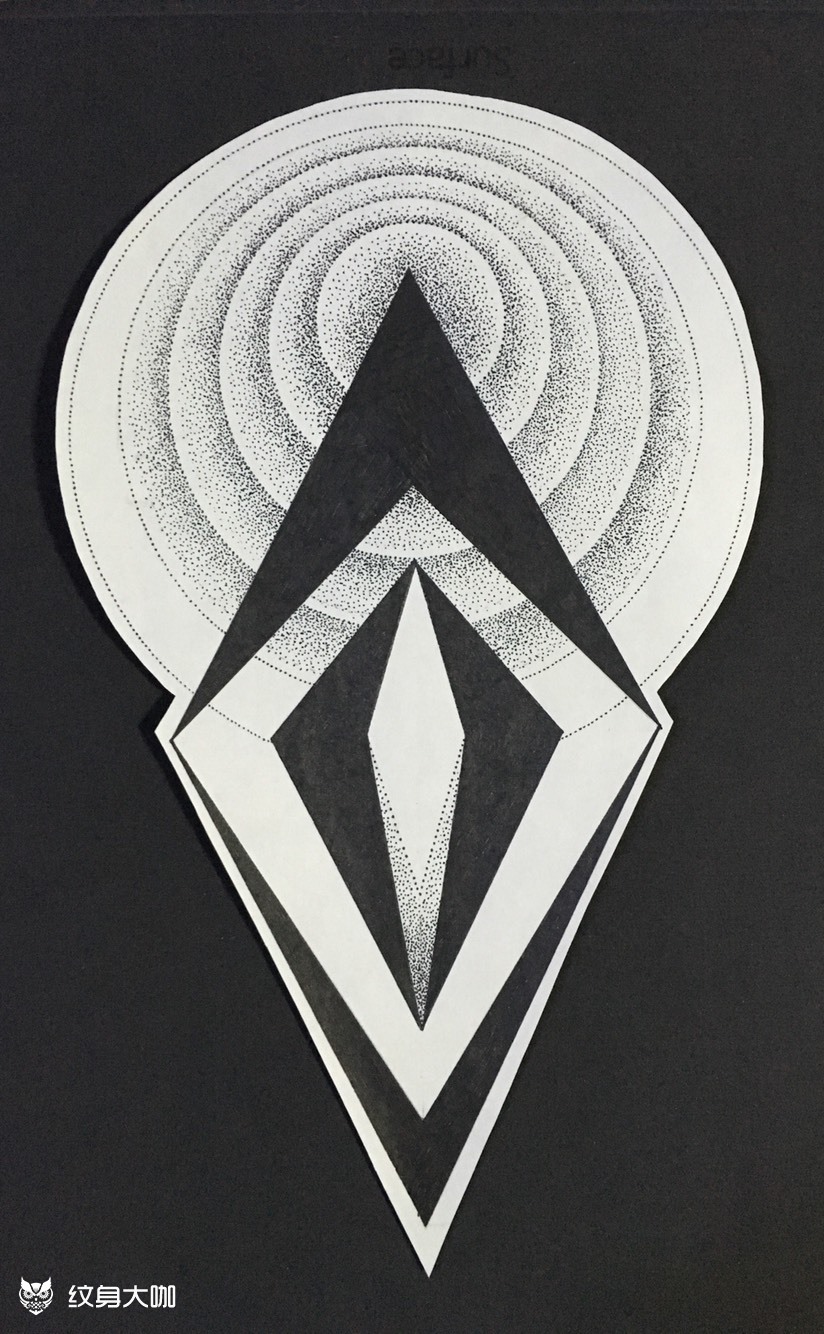 几何点刺图腾
