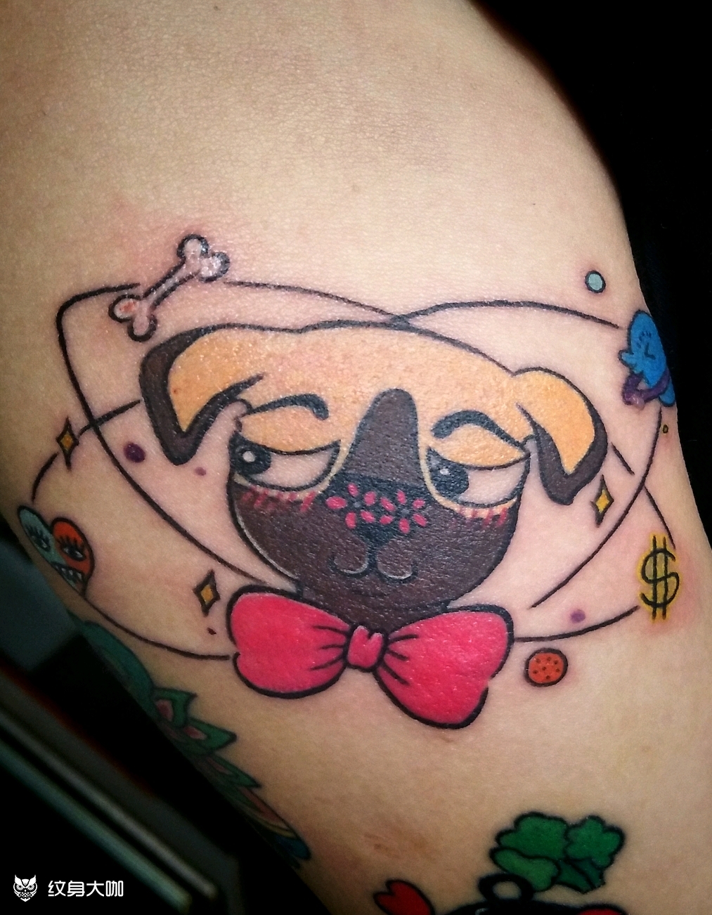 奶狗_纹身图案手稿图片_萝卜糕店铺的纹身作品集