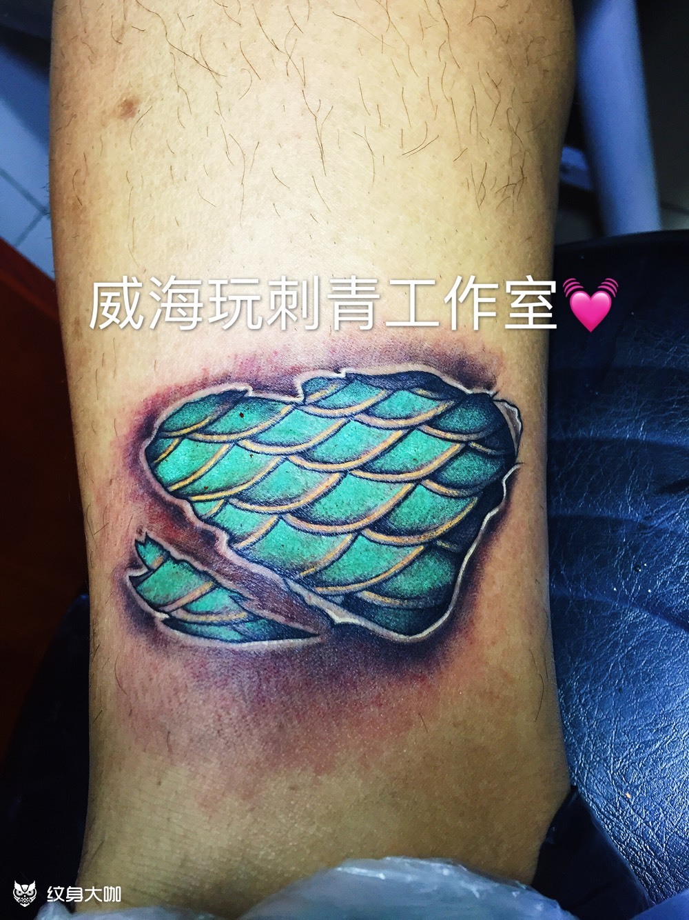 3d龙鳞_纹身图案手稿图片_丛鹏柠的纹身作品集