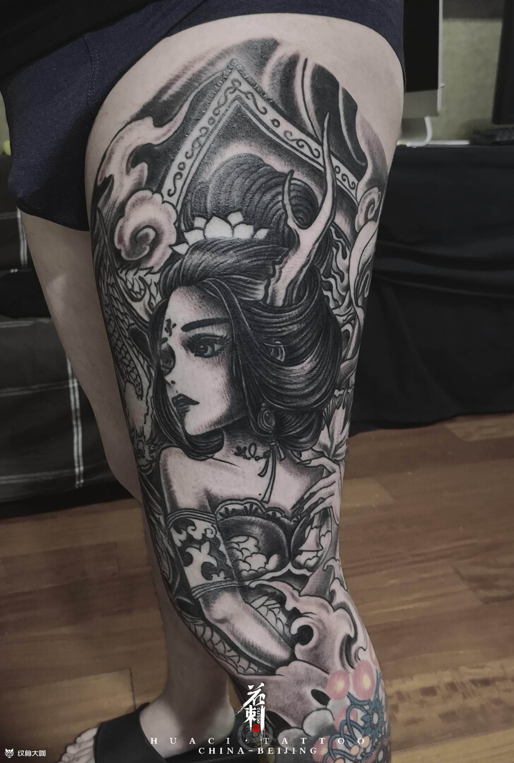 龙姬_纹身图案手稿图片_花刺的纹身作品集