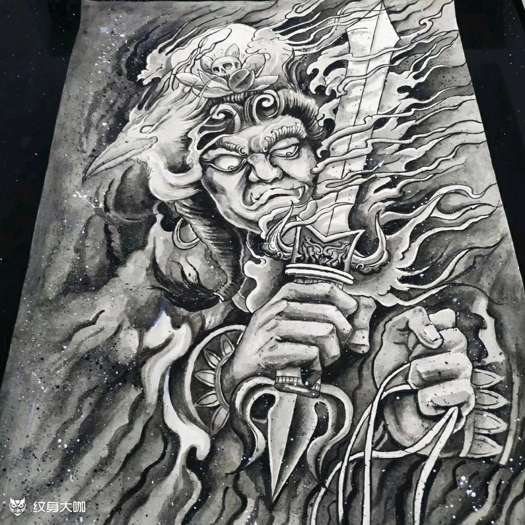 不动明王手稿欢迎预约_纹身吧社区 - 纹身大咖