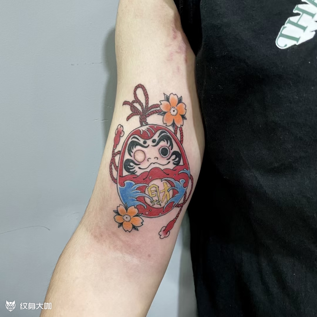 达摩_纹身图案手稿图片_阿易的纹身作品集